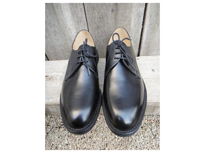 Autre Marque Derby Hardridge in pelle nera Nero - vista 3
