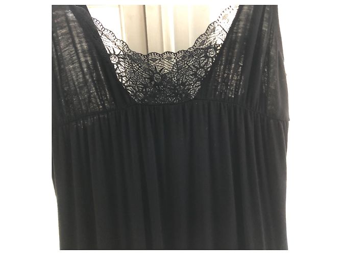 Camisola La Perla Studio Preta de Bambu Preto - vista 8
