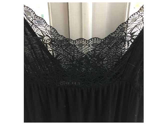 Camisola La Perla Studio Preta de Bambu Preto - vista 9