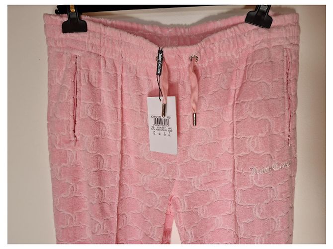 JUICY COUTURE pantalones de chándal de terciopelo rosa - vista 2