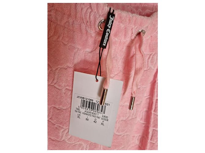 JUICY COUTURE pantalones de chándal de terciopelo rosa - vista 3