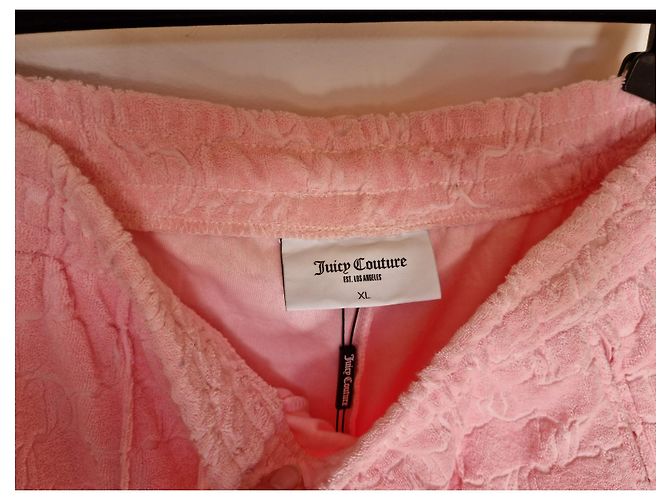 JUICY COUTURE pantalones de chándal de terciopelo rosa - vista 4