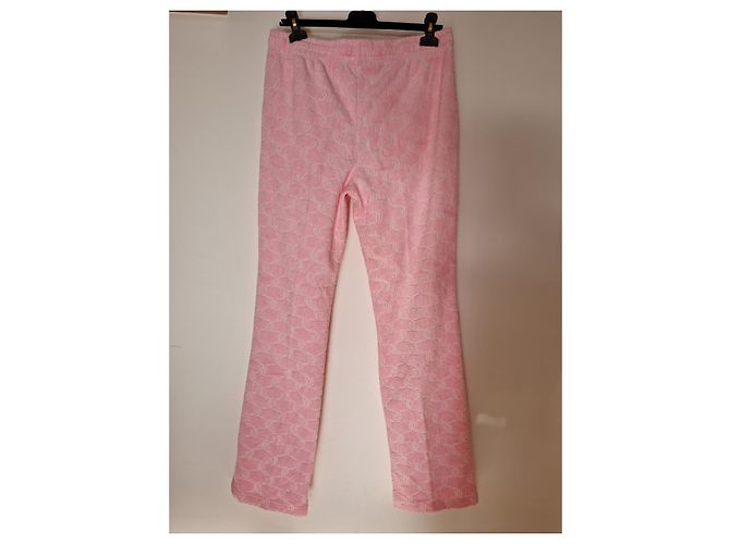 JUICY COUTURE pantalones de chándal de terciopelo rosa - vista 5