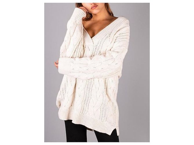 Autre Marque Pull oversize NOTES DU NORD Crème - vue 2