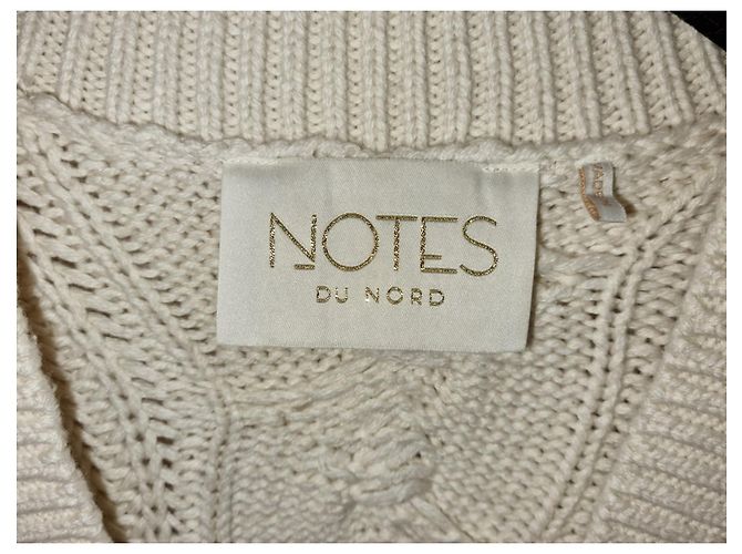 Autre Marque Pull oversize NOTES DU NORD Crème - vue 4