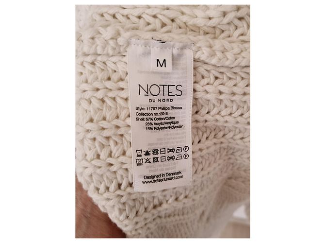 Autre Marque Pull oversize NOTES DU NORD Crème - vue 5