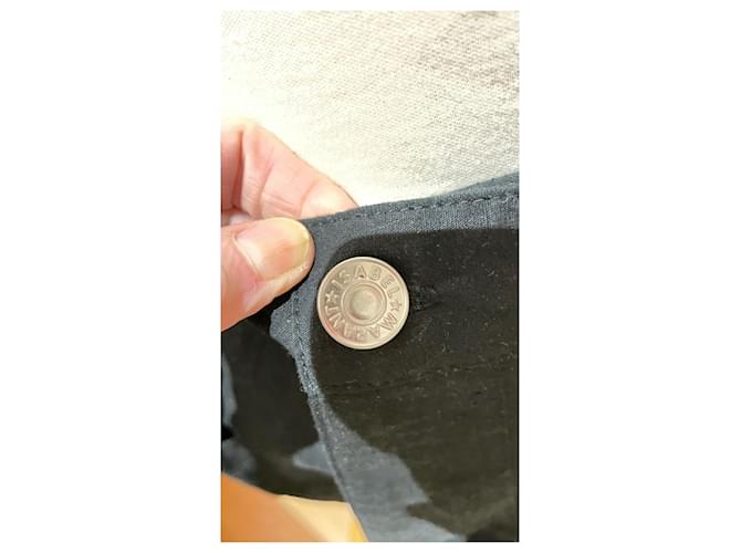 Falda Isabel Marant de algodón negra Negro - vista 4