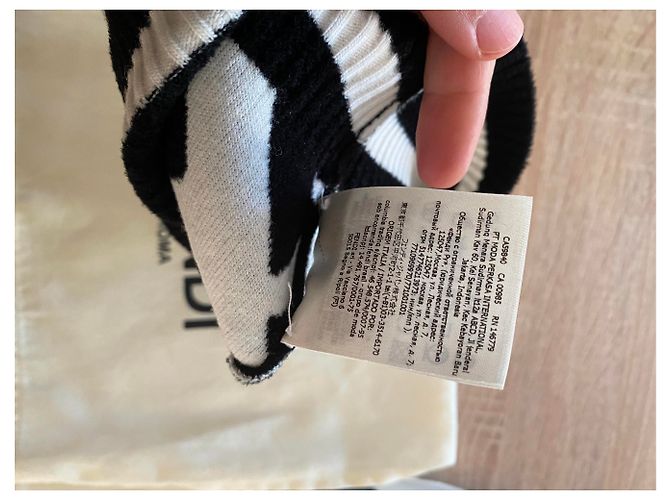Fendi FF Mütze schwarz weiß Unisex Einheitsgröße - Ansicht 6