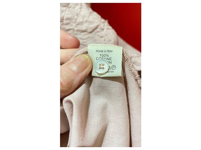 Autre Marque Liverny Bluse Parma Rosa Baumwolle mit Spitze Pink - Ansicht 4