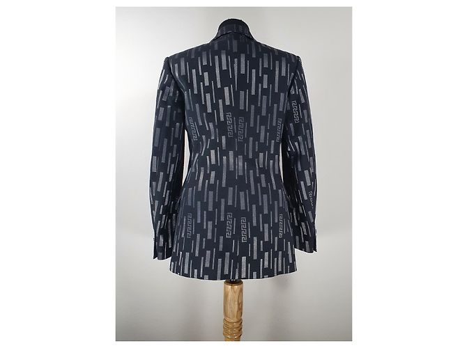 Blazer Versace Jeans Couture Nero Argento - vista 6