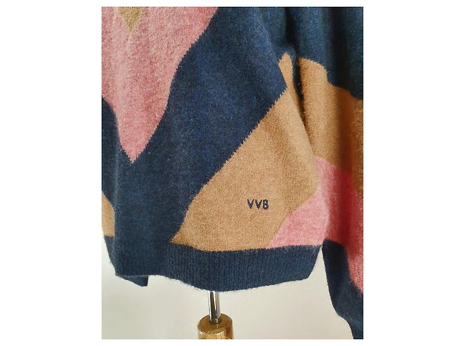 Victoria Beckham Polo Pullover Wolle Mehrfarben - Ansicht 3