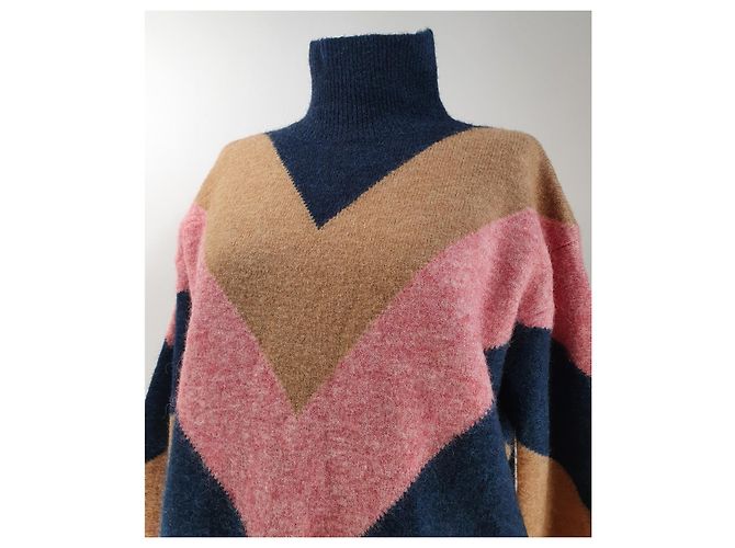 Victoria Beckham Polo Pullover Wolle Mehrfarben - Ansicht 4