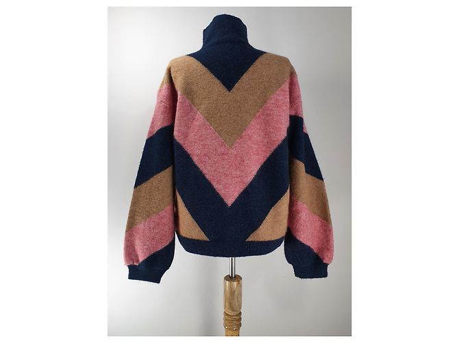 Victoria Beckham Polo Pullover Wolle Mehrfarben - Ansicht 5