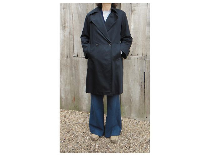 Abrigo ligero Sandro de algodón negro talla 36 - vista 2