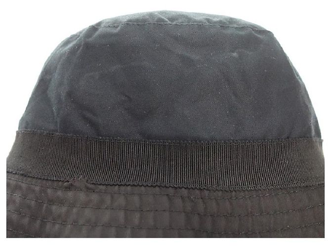 [Used]  Prada / PRADA Triangle Logo Plate Nylon Bucket Hat Size Unisex L Black Rank C 52a22 - view 8