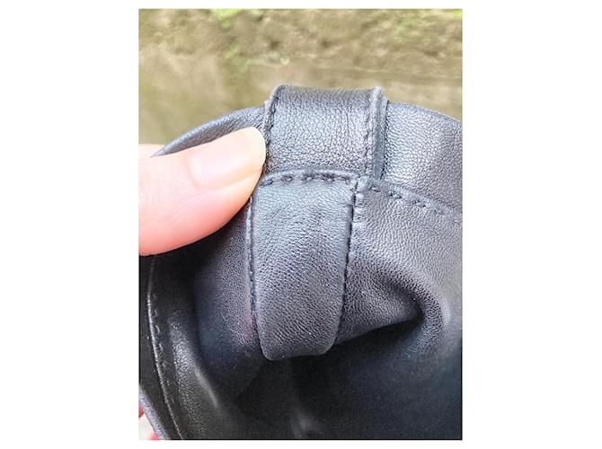 Sublime e rara borsa Hermès Clou de selle Nero - vista 12