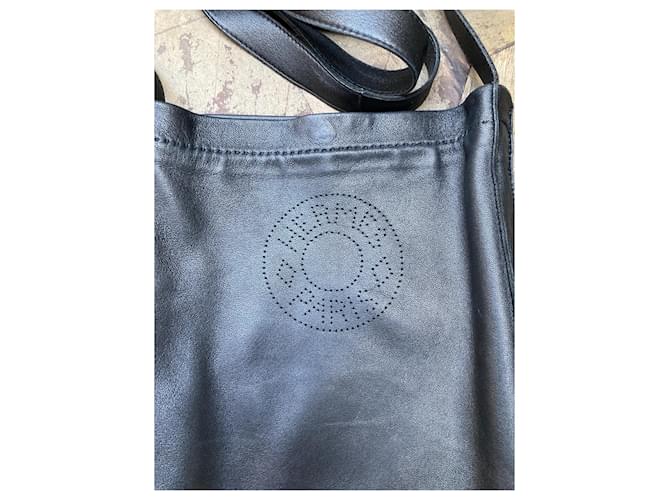 Sublime e rara borsa Hermès Clou de selle Nero - vista 2