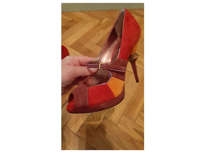 Décolleté Miu Miu in Pelle di Cervo Multicolore 36 - vista 11