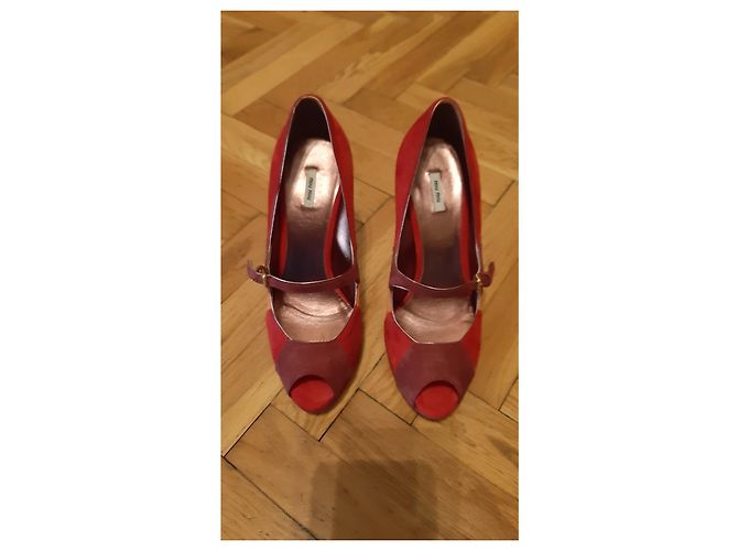 Décolleté Miu Miu in Pelle di Cervo Multicolore 36 - vista 13
