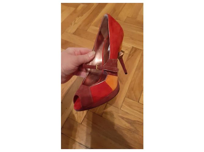 Décolleté Miu Miu in Pelle di Cervo Multicolore 36 - vista 4