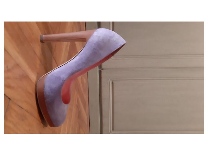 Sergio Rossi Pumps Lavendel Hirschleder - Ansicht 6