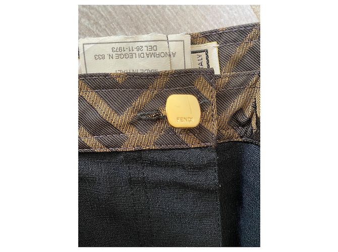Pantalón recto de mujer Fendi36-38 Fr Excelente estado Negro - vista 11