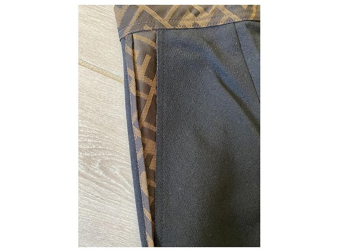 Pantalón recto de mujer Fendi36-38 Fr Excelente estado Negro - vista 12
