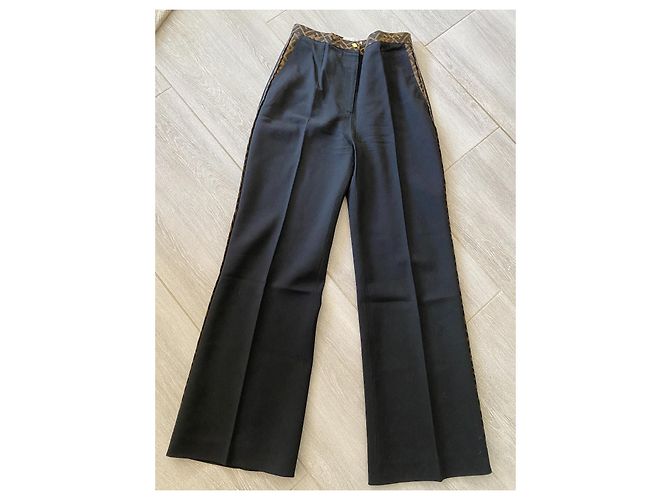 Pantalón recto de mujer Fendi36-38 Fr Excelente estado Negro - vista 13