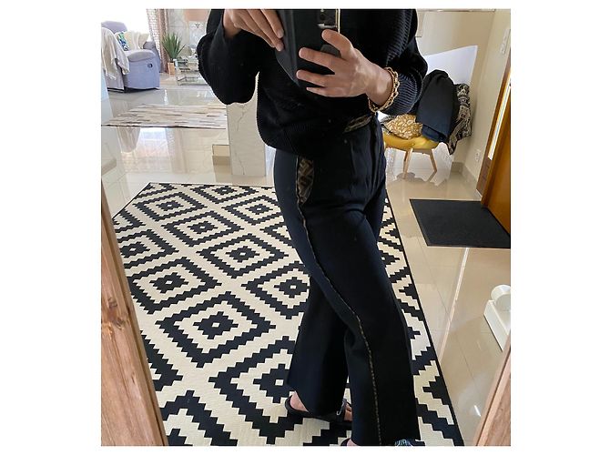 Pantalón recto de mujer Fendi36-38 Fr Excelente estado Negro - vista 3
