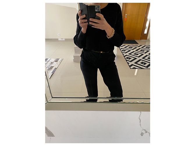 Pantalón recto de mujer Fendi36-38 Fr Excelente estado Negro - vista 4