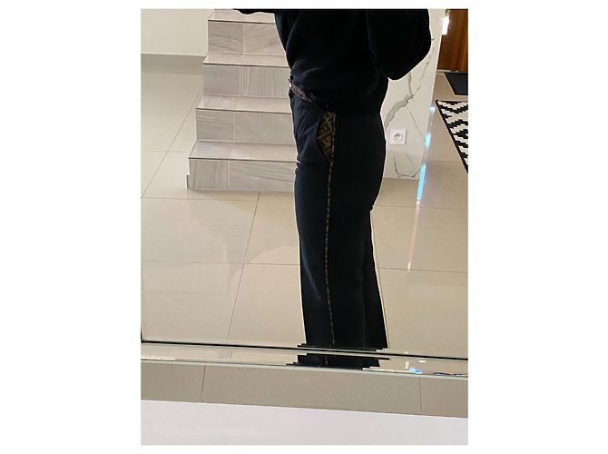Pantalón recto de mujer Fendi36-38 Fr Excelente estado Negro - vista 5