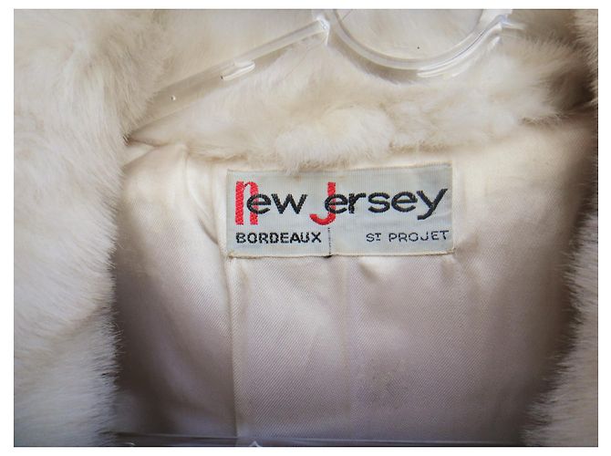 Autre Marque ecopelliccia vintage t 38 Bianco - vista 3