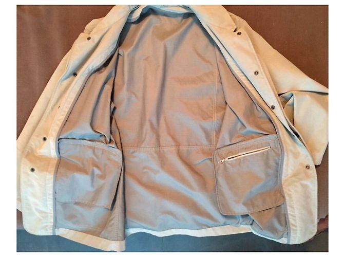Fay Beige Cotton Jacket with Metal Frog Closure - view 7