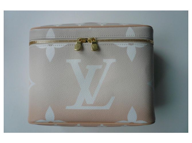 LOUIS VUITTON - NICE BB POOL MIST VANITY CASE - NUOVO Beige - vista 3