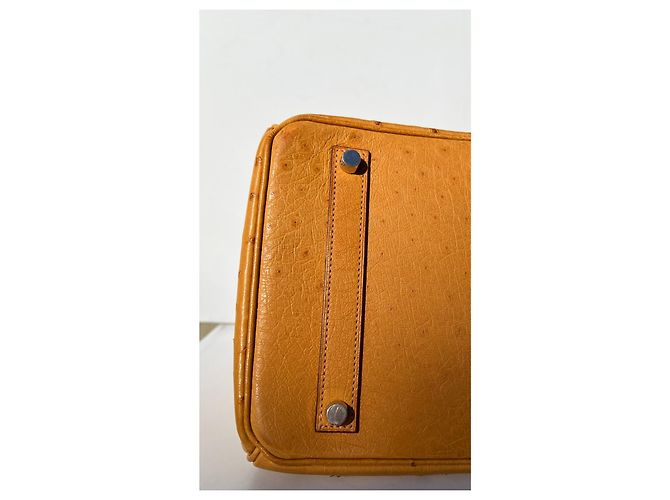 Hermès HERMES BIRKIN 35 Borsa in struzzo Zafferano PHW; 29R; 2006; con hardware dorato Giallo - vista 14