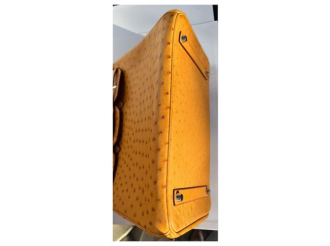 Hermès HERMES BIRKIN 35 Borsa in struzzo Zafferano PHW; 29R; 2006; con hardware dorato Giallo - vista 16