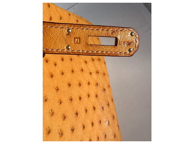 Hermès HERMES BIRKIN 35 Borsa in struzzo Zafferano PHW; 29R; 2006; con hardware dorato Giallo - vista 18