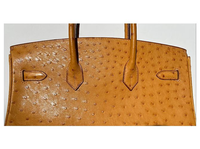 Hermès HERMES BIRKIN 35 Borsa in struzzo Zafferano PHW; 29R; 2006; con hardware dorato Giallo - vista 6