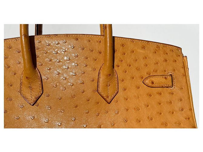 Hermès HERMES BIRKIN 35 Borsa in struzzo Zafferano PHW; 29R; 2006; con hardware dorato Giallo - vista 8