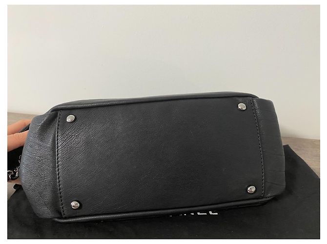 Chanel Aba acolchoada com ponto de diamante Preto - vista 10