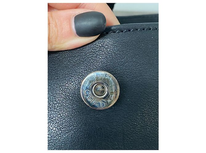 Chanel Aba acolchoada com ponto de diamante Preto - vista 12