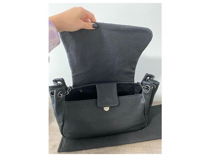 Chanel Aba acolchoada com ponto de diamante Preto - vista 13