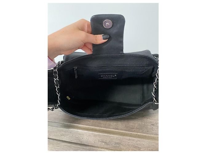 Chanel Aba acolchoada com ponto de diamante Preto - vista 15