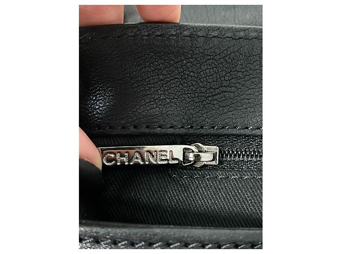 Chanel Aba acolchoada com ponto de diamante Preto - vista 18