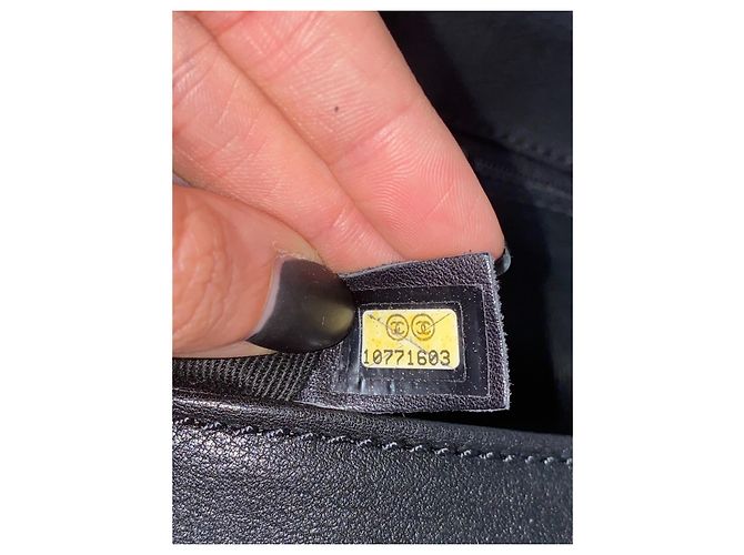 Chanel Aba acolchoada com ponto de diamante Preto - vista 19