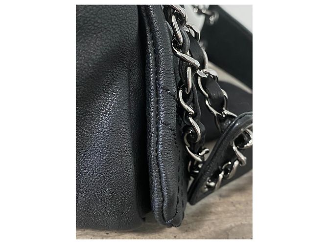 Chanel Aba acolchoada com ponto de diamante Preto - vista 4