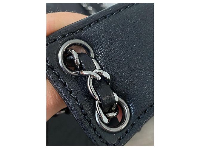 Chanel Aba acolchoada com ponto de diamante Preto - vista 5