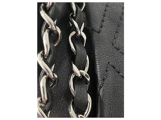 Chanel Aba acolchoada com ponto de diamante Preto - vista 6