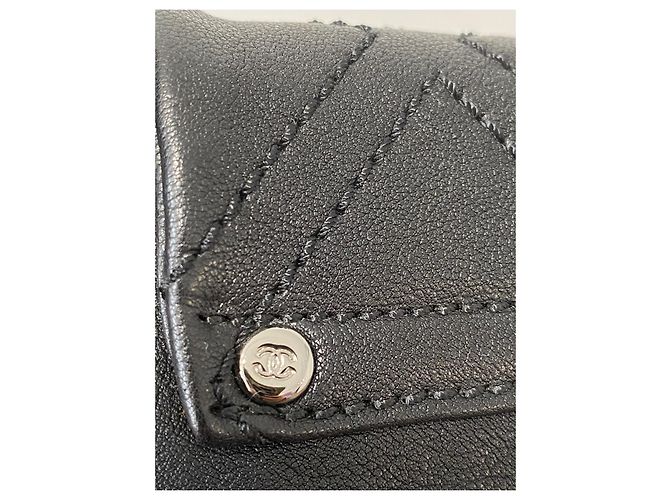 Chanel Aba acolchoada com ponto de diamante Preto - vista 9