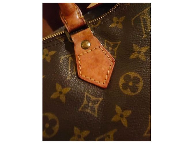 Louis Vuitton Speedy 35 Borsa a mano Monogram Marrone scuro - vista 5